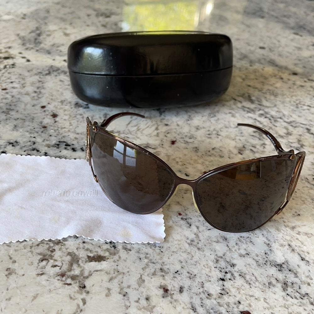 Used vintage Roberto Cavalli bronze sunglasses